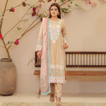 DE-06: Royal Charm Lawn Dress – Luxury Festive Collection