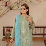 DE-11: Luxe Embroidered Lawn Suit – Premium Festive Collection