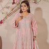 DE-24: Blush Elegance Embroidered Frock