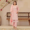 DE-03: Blush Pink Floral Eid Outfit – Luxury Lawn Collection