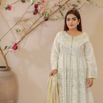 DE-15: Pearl Radiance Luxury Suit Frock