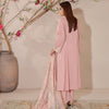 DE-24: Blush Elegance Embroidered Frock