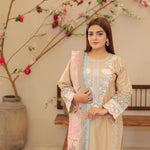 DE-06: Royal Charm Lawn Dress – Luxury Festive Collection